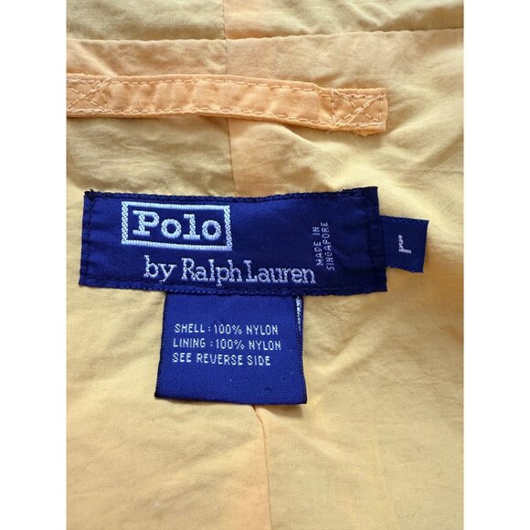 Vintage Ralph Lauren RL-92 Fishtail Hooded Nylon Jacket Mens L Navy Blue - Picture 3 of 16